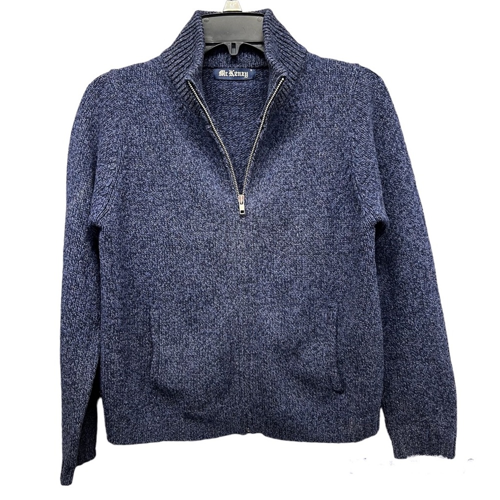 McKenzy Irish Wool Cardigan zip up Sweater, Women’s Small